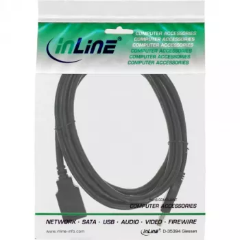 InLine USB 3.2 Gen.1 Kabel Typ-A-Stecker / Typ-B-Buchse, schwarz, 2,5 m