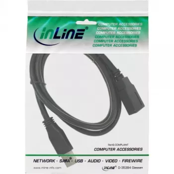InLine USB 3.2 Gen.1 Kabel Typ A Stecker / Typ B Buchse, Schwarz, 1,5 m