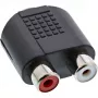 Audio-Adapter 3,5-mm-Buchse, weiblich Stereo / 2x Cinch, weiblich InLine 99346