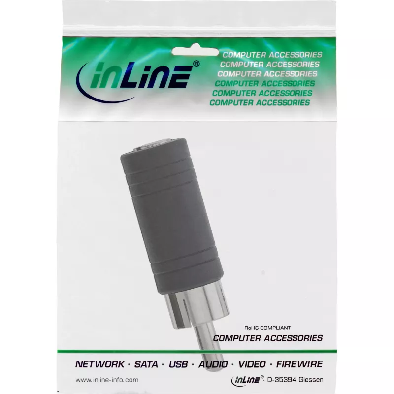 InLine Audio Adapter Cinch-Stecker / 3,5 mm Mono-Buchse 99325