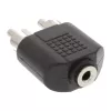 Audio-Adapter 3,5 mm Klinke Buchse Stereo / 2x Cinch Stecker InLine 99343