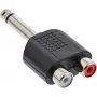 InLine Audio Adapter 6,3 mm Klinkenstecker Mono / 2x Cinch-Buchse
