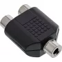 Audio-Adapter 3,5-mm-Klinkenbuchse Mono / 2x Cinch-Buchse InLine 99338