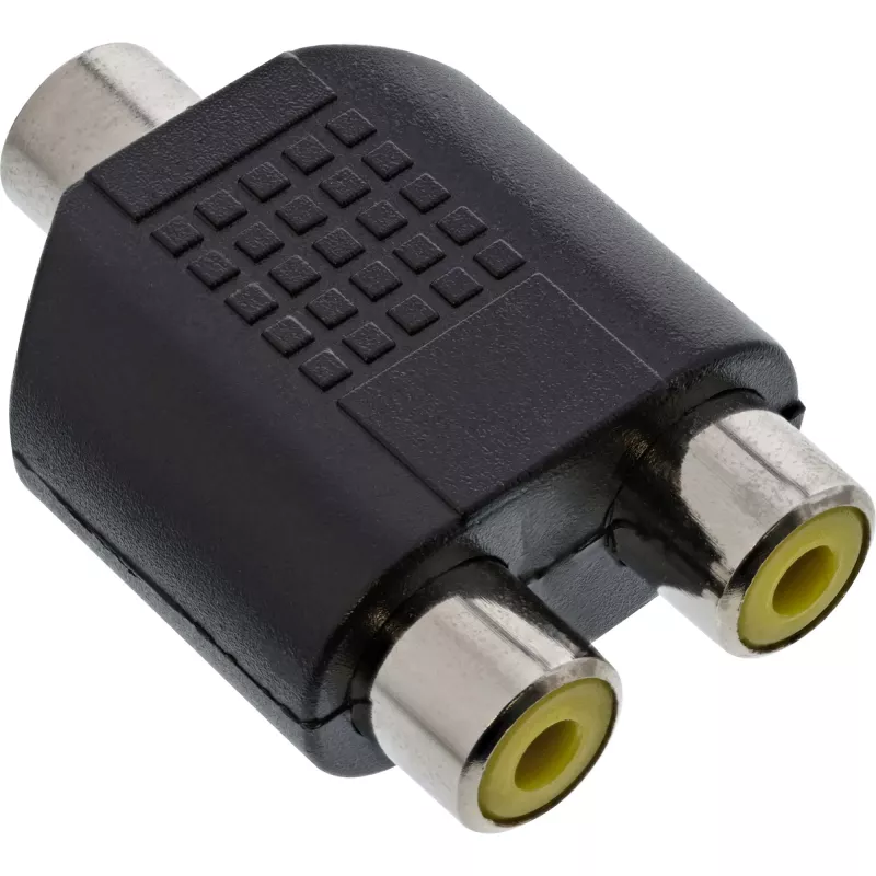 Audio-Adapter 3,5-mm-Klinkenbuchse Mono / 2x Cinch-Buchse InLine 99338
