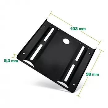 InLine HDD/SSD-Montagerahmen, 2,5 Zoll auf 3,5 Zoll, mit Schrauben, schwarz