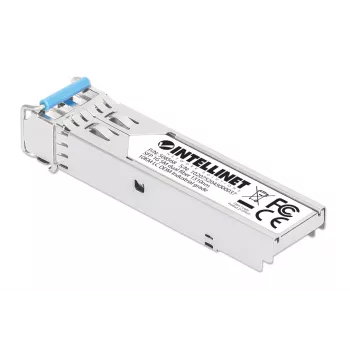 Intellinet Industrial Gigabit Fiber SFP Optisches Transceiver-Modul 1000Base-LX Singlemode 10 km Silber