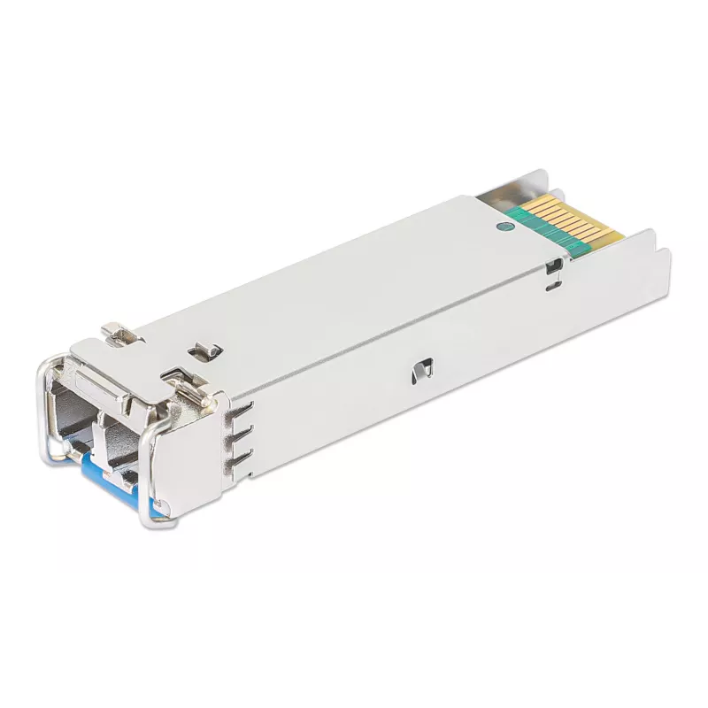 Intellinet Industrial Gigabit Fiber SFP Optisches Transceiver-Modul 1000Base-LX Singlemode 10 km Silber