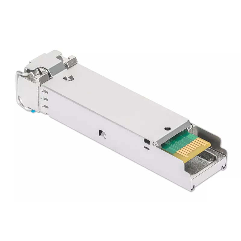Intellinet Industrial Gigabit Fiber SFP Optisches Transceiver-Modul 1000Base-LX Singlemode 10 km Silber