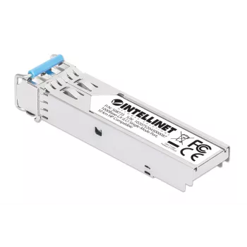 Intellinet Gigabit Fiber SFP Optical Transceiver Module 1000Base-LX (LC) Single-Mode Port, 10 km, HPE-kompatibel, Silber
