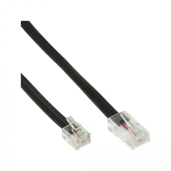 InLine Modular-Kabel RJ45 8P4C / RJ11 6P4C Stecker/Stecker 10 m