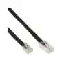 InLine Modular-Kabel RJ45 8P4C / RJ11 6P4C Stecker/Stecker 10 m