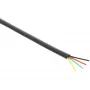 InLine Modular Kabel 4-Draht-Flachbandkabel schwarz 100-m-Ring
