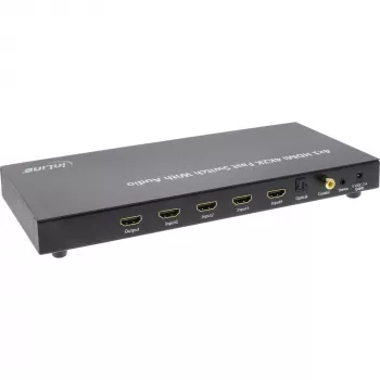 InLine 4×1 HDMI 4K Switch mit Audio
