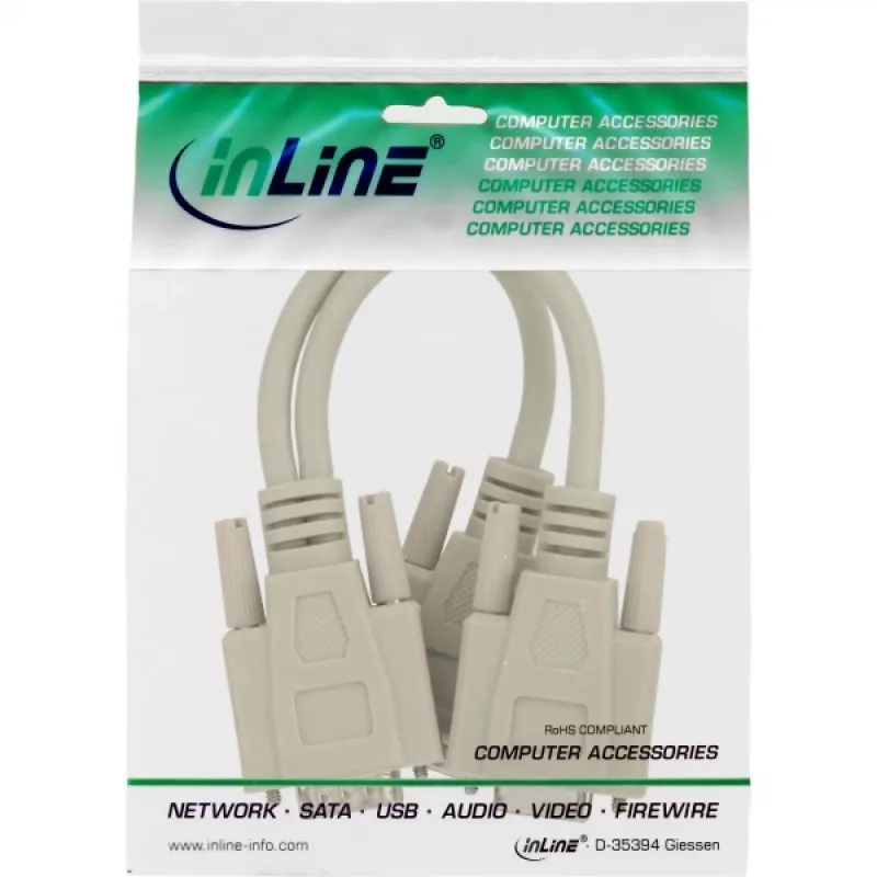 InLine VGA Y-Kabel HD15 Stecker / 2x HD15 Buchse 0,2 m