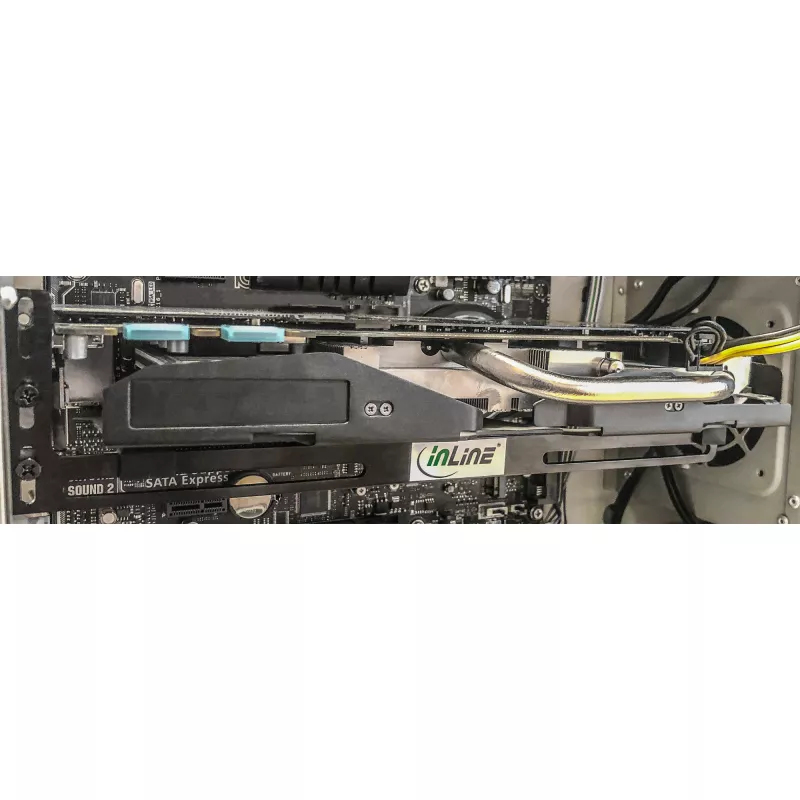 GPU-Grafikkarten-Stützhalterung InLine 59955 schwarz
