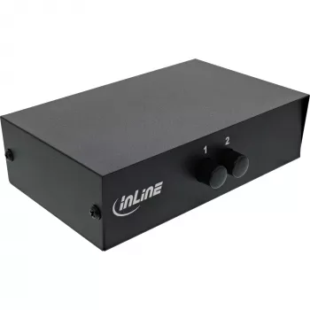 InLine AV-Umschalter manuell 2-Port 3x Cinch IN/OUT Composite Schwarz