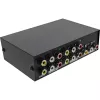 InLine AV Switch manuell 4-Port 3x RCA IN/OUT Composite Schwarz