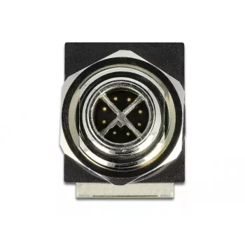 Netzwerkadapter DeLOCK M12 8-polig X-codiert Stecker auf RJ45-Buchse