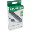 InLine USB 2.0 4-Port Hub, USB-A Stecker auf 4x USB-A Buchse, Kabel 15cm