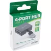 InLine USB 2.0 4-Port Hub, USB-A Stecker auf 4x USB-A Buchse, Kabel 4cm