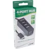 InLine USB 2.0 4-Port Hub, USB-C Stecker auf 4x USB-A Buchse, Kabel 15cm