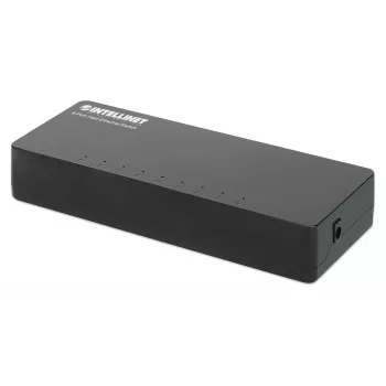 Intellinet 8-Port Fast Ethernet Switch Desktop-Größe, Kunststoff, IEEE 802.3az (Energy Efficient Ethernet), Schwarz