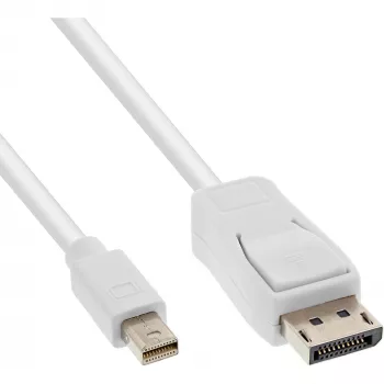 InLine Mini DisplayPort auf DisplayPort Kabel weiß 1 m