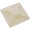Kabelbinder-Klebebefestigungen InLine 30×30 mm, beige, 10 Stück