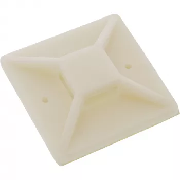 Kabelbinderhalterungen selbstklebend InLine 25×25 mm, beige, 10er-Pack