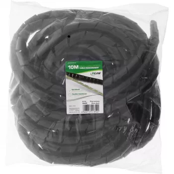 Spiral-Kabelmantel InLine 10 m, schwarz, 25 mm Durchmesser