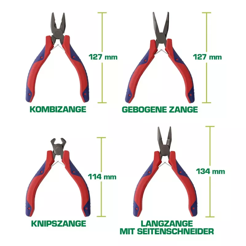 InLine Electronics Nadelfein-Zangen Set 8-tlg.