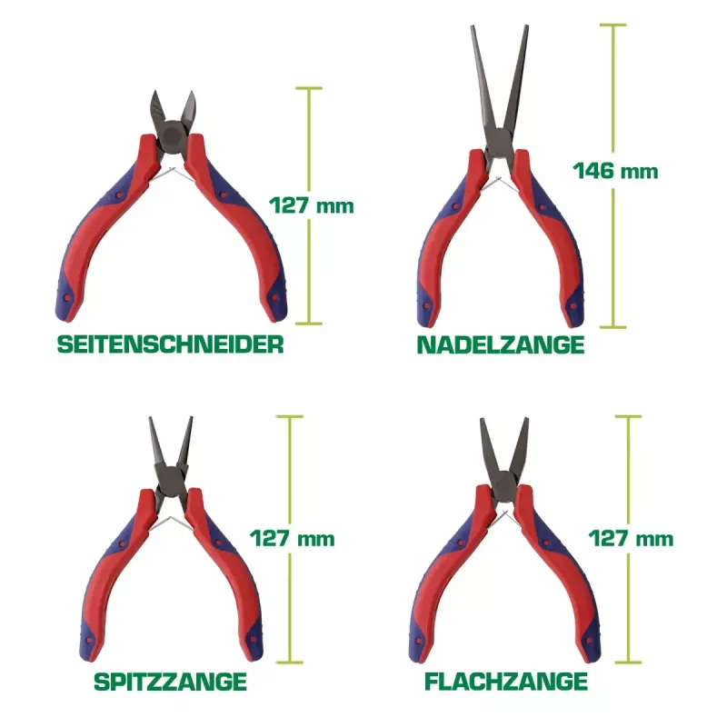 InLine Electronics Nadelfein-Zangen Set 8-tlg.