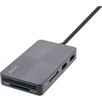 InLine 66772F Kartenleser USB grau