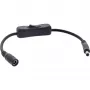 InLine DC-Kabel mit Schalter, DC-Stecker/Buchse 5,5x2,5mm, AWG 18, schwarz, 0,20m