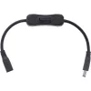 InLine DC-Kabel mit Schalter, DC-Stecker/Buchse 5,5x2,5mm, AWG 18, schwarz, 0,20m