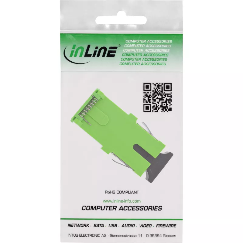 Glasfaseradapter InLine 89992F SC/SC Single-Mode Grün