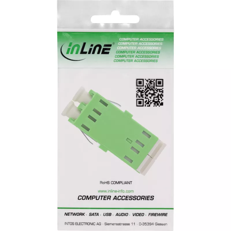 Fiber Optical Adapter InLine 89989P LC/LC SM Grün
