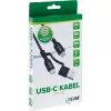 InLine 2-in-1 USB-C-Kabel + USB-A-Adapter, USB 2.0, 100W, TPE, schwarz, 1m