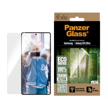 PanzerGlass® ECO MATRIX Displayschutzfolie Samsung Galaxy S25 Ultra | Ultra-Weite Passform