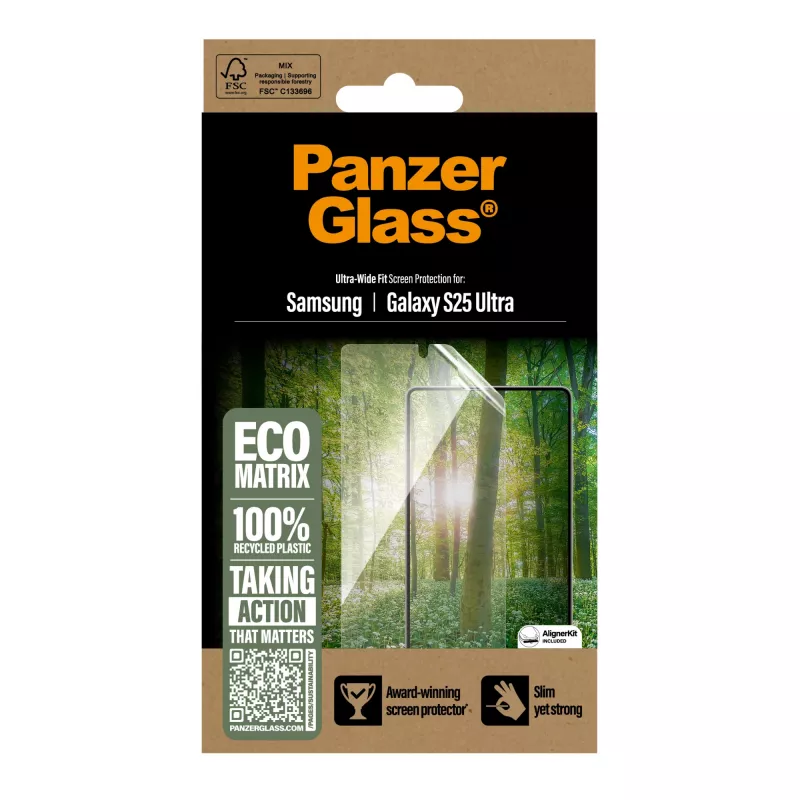PanzerGlass® ECO MATRIX Displayschutzfolie Samsung Galaxy S25 Ultra | Ultra-Weite Passform