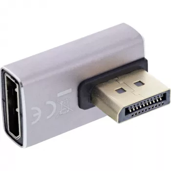 DisplayPort Umschalter InLine 17291I Grau Schwarz Goldbeschichtet
