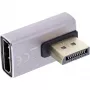 DisplayPort Umschalter InLine 17291I Grau Schwarz Goldbeschichtet