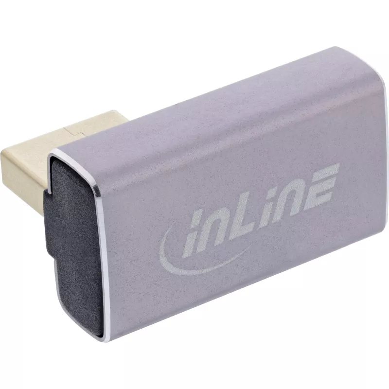 DisplayPort Umschalter InLine 17291I Grau Schwarz Goldbeschichtet