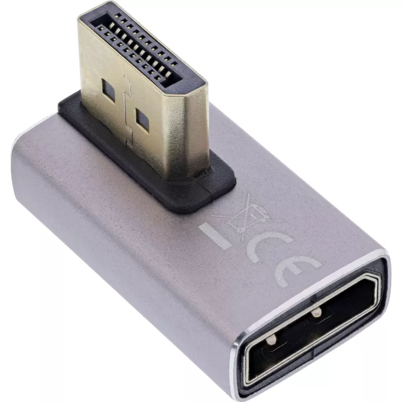 DisplayPort Umschalter InLine 17291I Grau Schwarz Goldbeschichtet