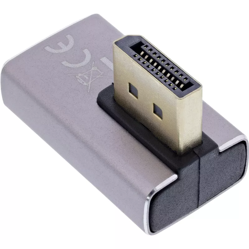 DisplayPort Umschalter InLine 17291I Grau Schwarz Goldbeschichtet