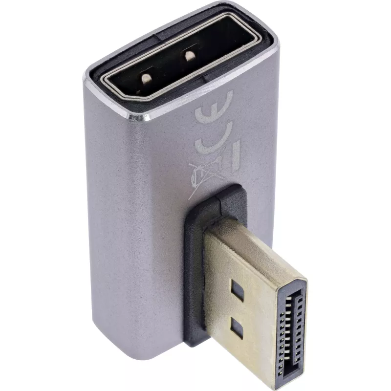 DisplayPort Umschalter InLine 17291I Grau Schwarz Goldbeschichtet