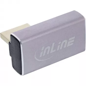 DisplayPort Gender Changer InLine 17291H grau schwarz goldbeschichtet