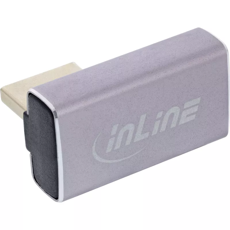 DisplayPort Gender Changer InLine 17291H grau schwarz goldbeschichtet