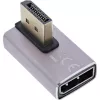 DisplayPort Gender Changer InLine 17291H grau schwarz goldbeschichtet