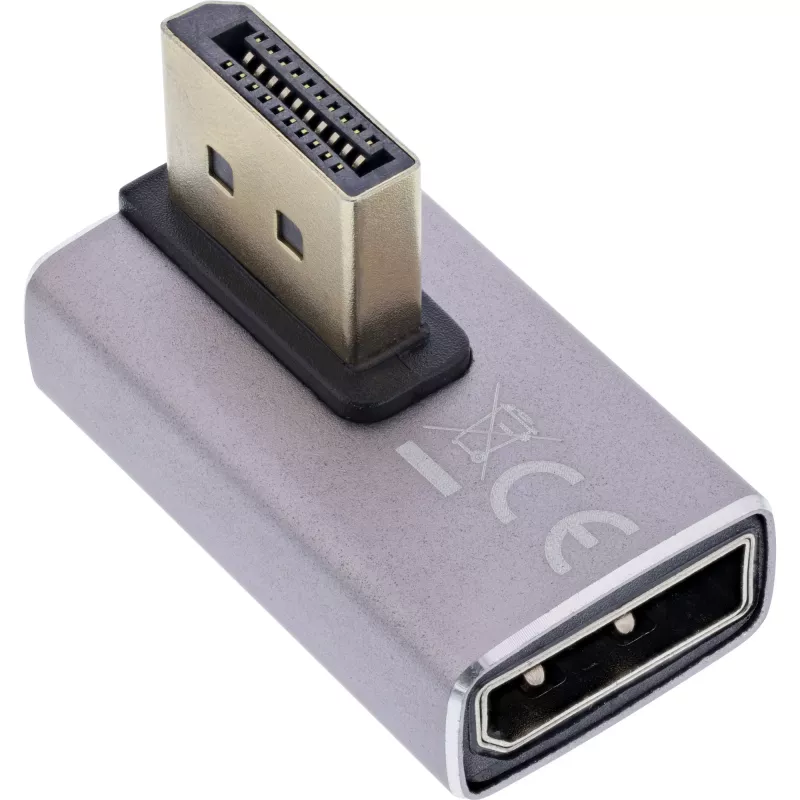 DisplayPort Gender Changer InLine 17291H grau schwarz goldbeschichtet